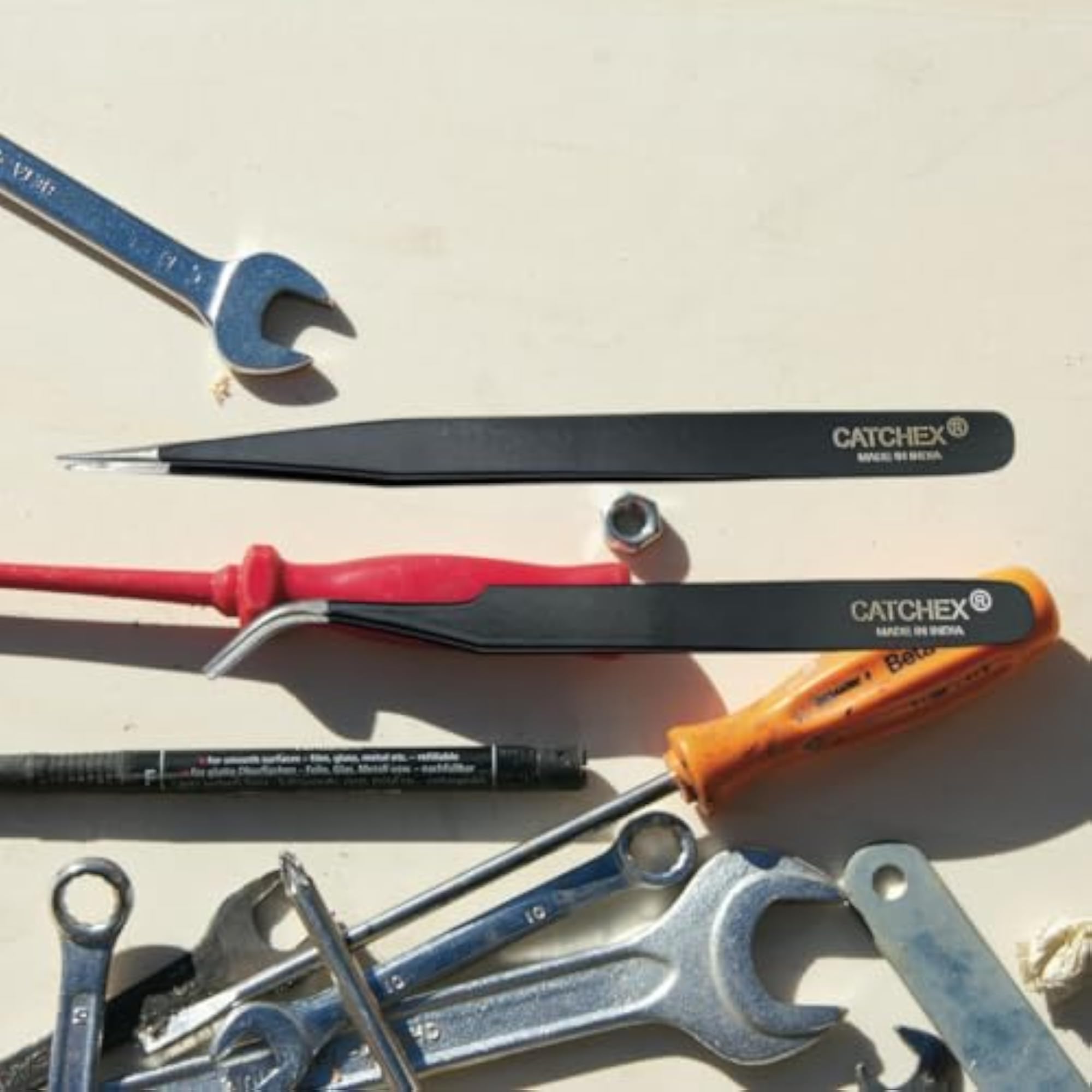 Non-Magnetic ESD Safe Anti-static Tweezers - Set of 2